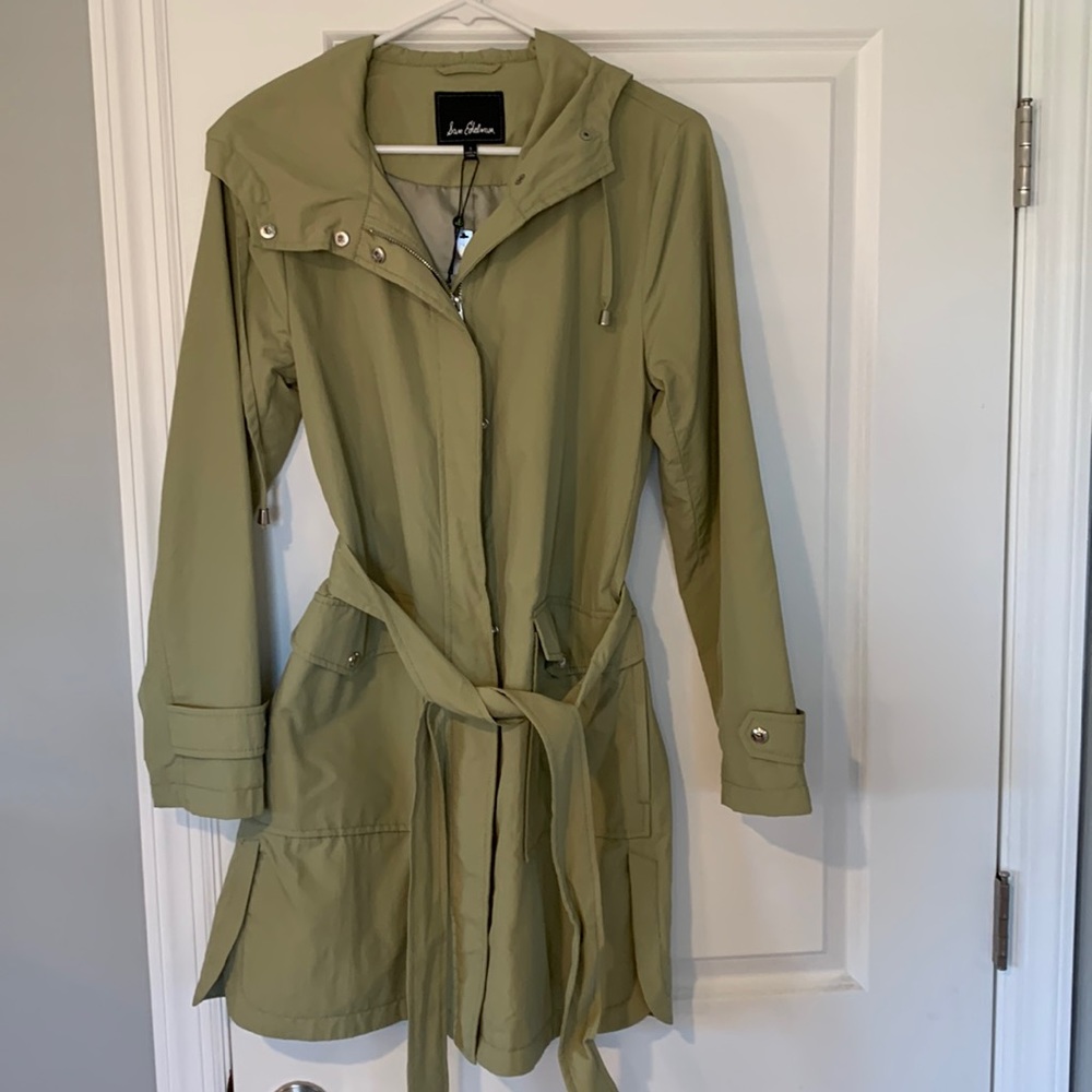 Sam Edelman rain jacket in sage size small